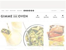 Tablet Screenshot of gimmesomeoven.com